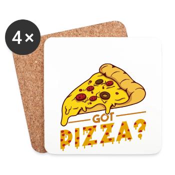 Funny pizza saying - Coasters (set of 4) - white - Front
