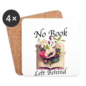 Reading Book Merch Booktok Bookish Gift Book - Coasters (set of 4) - white - Front