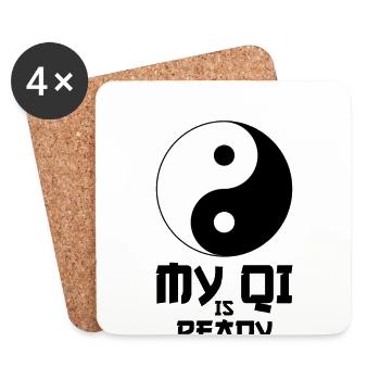 Chinesische Medizin Tcm - Untersetzer (4er-Set) - Weiß - Vorne