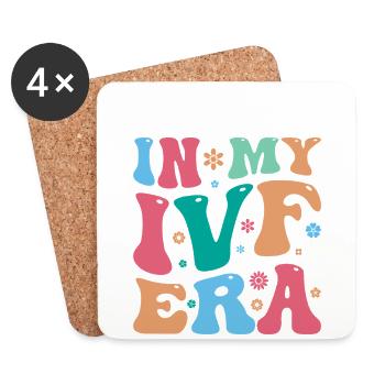 Surrogate Mother IVF Transfer Day - Coasters (set of 4) - white - Front