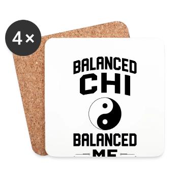 Chinese Medicine Tcm - Coasters (set of 4) - white - Front