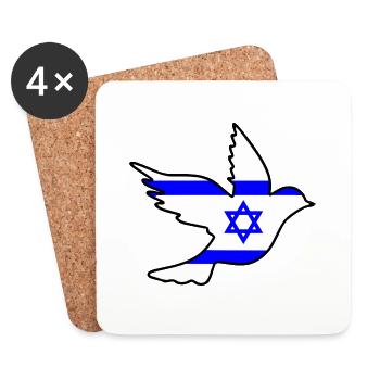 Israel - Coasters (set of 4) - white - Front