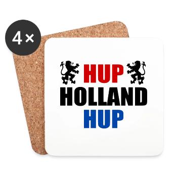 Hup holland hup - Dessous de verre (lot de 4) - blanc - Devant