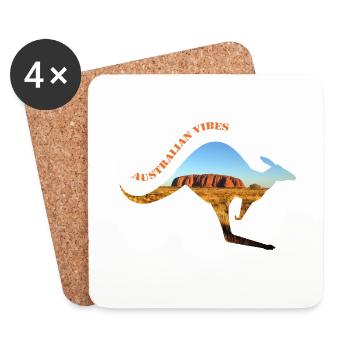 Australia 3 - Coasters (set of 4) - white - Front