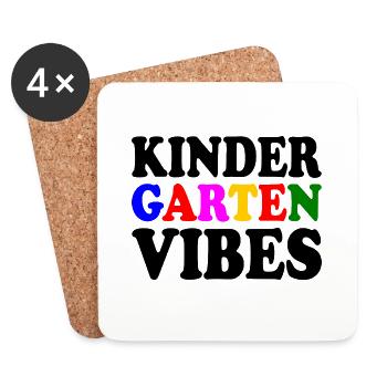 kindergarten vibes - Dessous de verre (lot de 4) - blanc - Devant