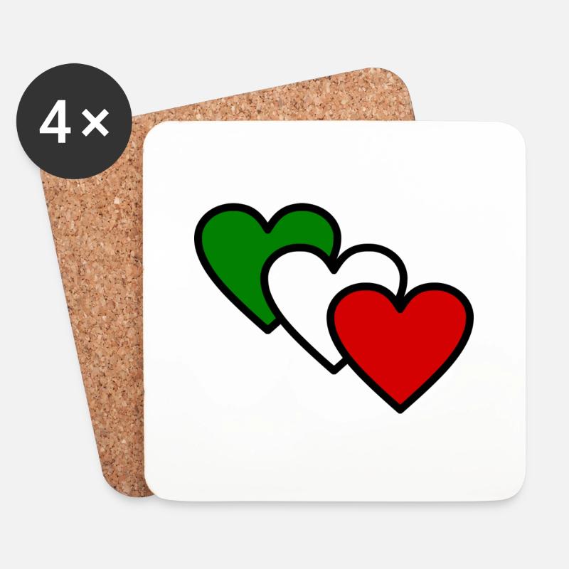 Italien - Untersetzer (4er-Set) - Weiß