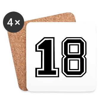 18 - Coasters (set of 4) - white - Front