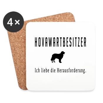 Hovawart dog dog saying dog owner dog love - Coasters (set of 4) - white - Front
