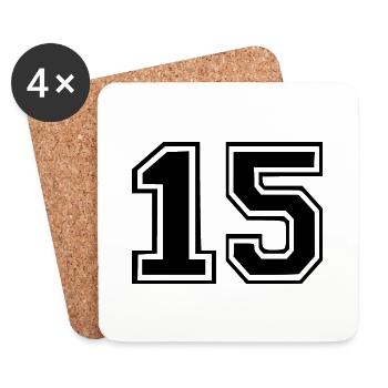15 - Untersetzer (4er-Set) - Weiß - Vorne
