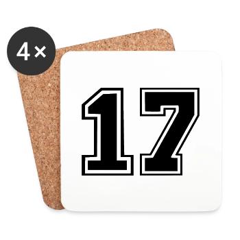 17 - Untersetzer (4er-Set) - Weiß - Vorne
