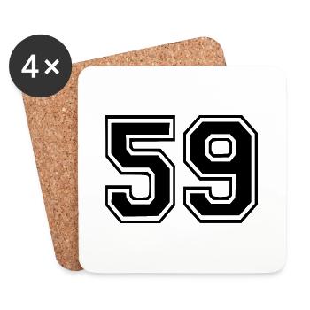 59 - Untersetzer (4er-Set) - Weiß - Vorne