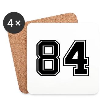 84 - Dessous de verre (lot de 4) - blanc - Devant