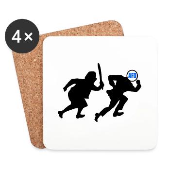 Grannies against afd - Coasters (set of 4) - white - Front