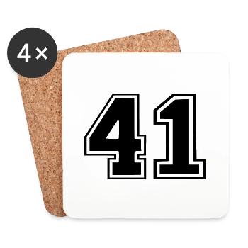 41 - Untersetzer (4er-Set) - Weiß - Vorne