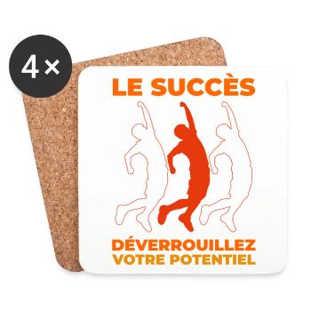 Succès - Dessous de verre (lot de 4) - blanc - Devant