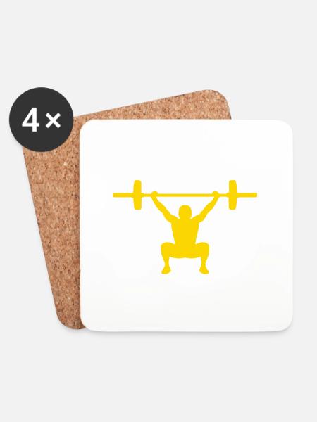 Snatch yellow - Coasters (set of 4) - white