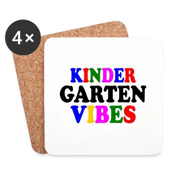 kindergarten vibes - Untersetzer (4er-Set) - Weiß - Vorne