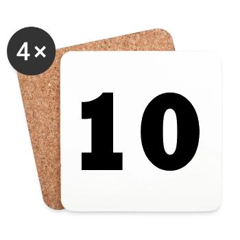 10 - Untersetzer (4er-Set) - Weiß - Vorne