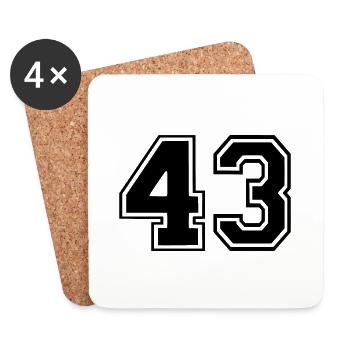 43 - Dessous de verre (lot de 4) - blanc - Devant