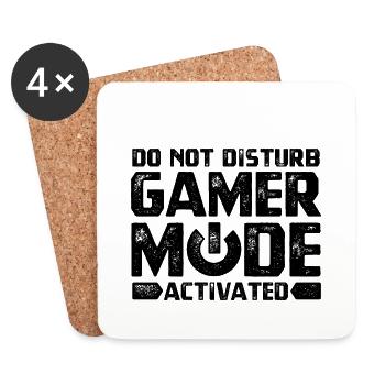 Do Not Disturb - Gamer Mode Activated - Coasters (set of 4) - white - Front