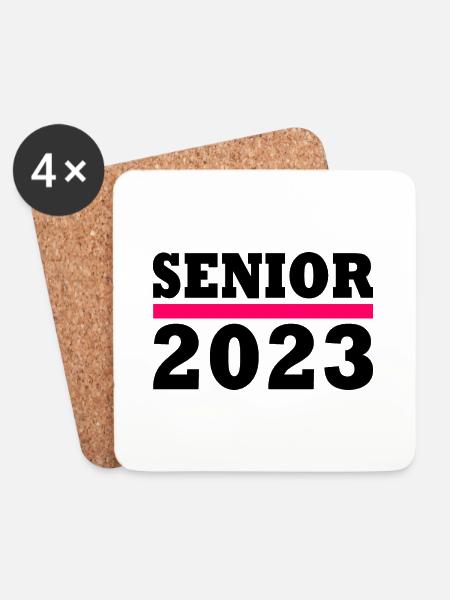 Senior 2023 - Untersetzer (4er-Set) - Weiß