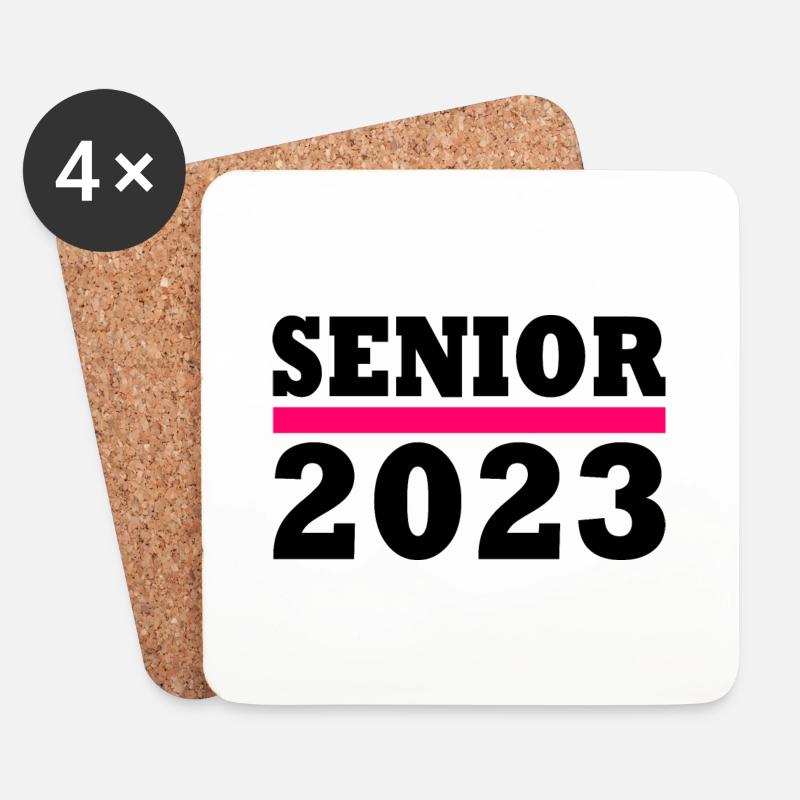 Senior 2023 - Untersetzer (4er-Set) - Weiß