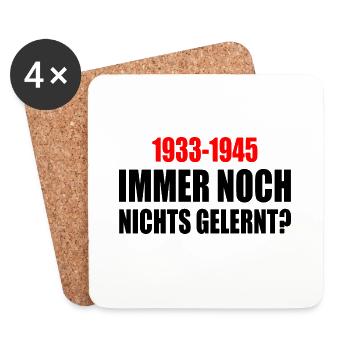 immer noch nichts gelernt 1933 - 1945 - Untersetzer (4er-Set) - Weiß - Vorne