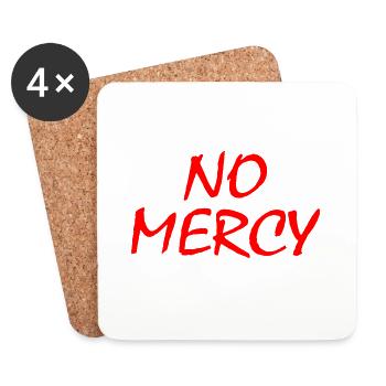 No mercy - Coasters (set of 4) - white - Front