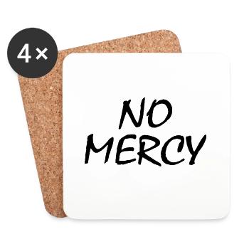 No mercy - Coasters (set of 4) - white - Front