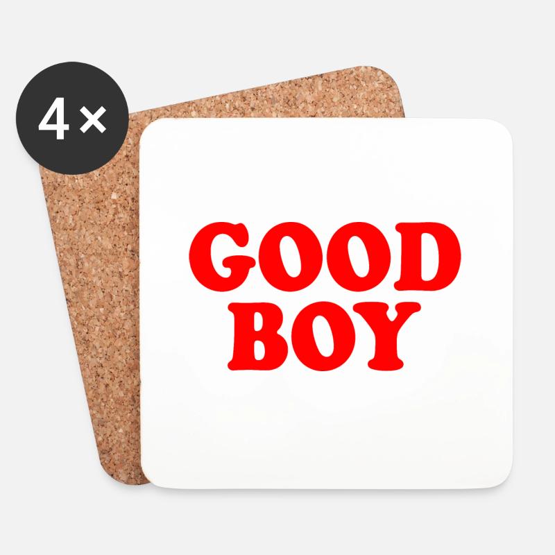 Good boy - Untersetzer (4er-Set) - Weiß