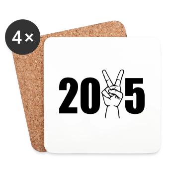 2025 - Untersetzer (4er-Set) - Weiß - Vorne