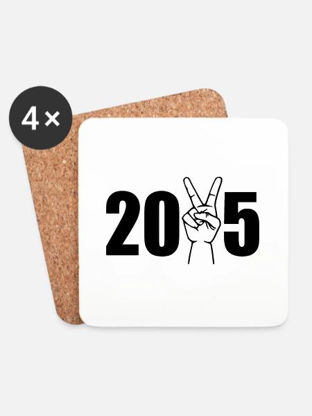 2025 - Untersetzer (4er-Set) - Weiß