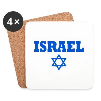 israel - Untersetzer (4er-Set) - Weiß - Vorne