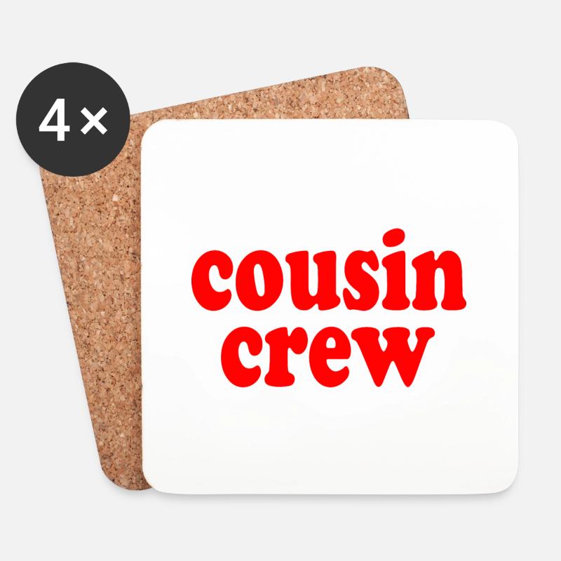 Cousin crew - Untersetzer (4er-Set) - Weiß