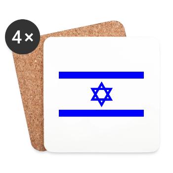 Israel - Coasters (set of 4) - white - Front