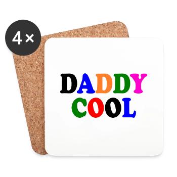 Daddy cool - Untersetzer (4er-Set) - Weiß - Vorne