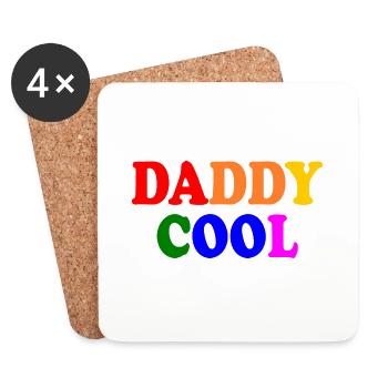 Daddy cool - Untersetzer (4er-Set) - Weiß - Vorne