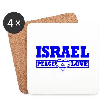 Israel - Coasters (set of 4) - white - Front