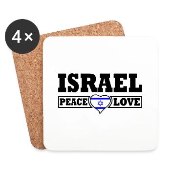 Israel - Coasters (set of 4) - white - Front