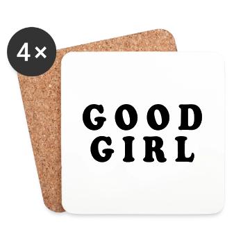 Good girl - Coasters (set of 4) - white - Front
