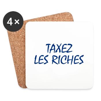 Tax the rich - Coasters (set of 4) - white - Front