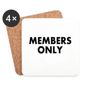 Members only - Coasters (set of 4) - white - Front