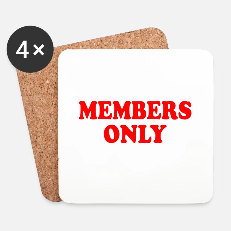 members only - Untersetzer (4er-Set) - Weiß