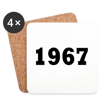 1967 - Untersetzer (4er-Set) - Weiß - Vorne