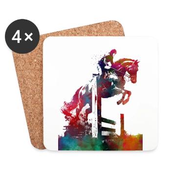 horsemanship #horsemanship #sport - Coasters (set of 4) - white - Front