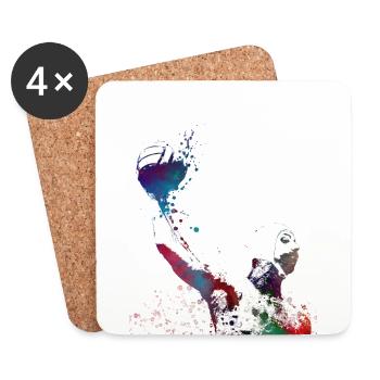 Water polo sport #sport #waterpolo - Coasters (set of 4) - white - Front