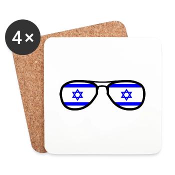 Israel - Dessous de verre (lot de 4) - blanc - Devant
