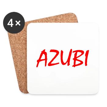 Azubi - Untersetzer (4er-Set) - Weiß - Vorne