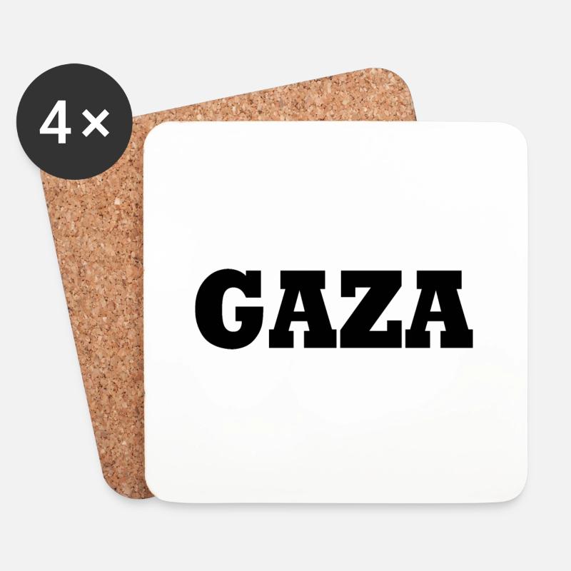 Gaza - Untersetzer (4er-Set) - Weiß