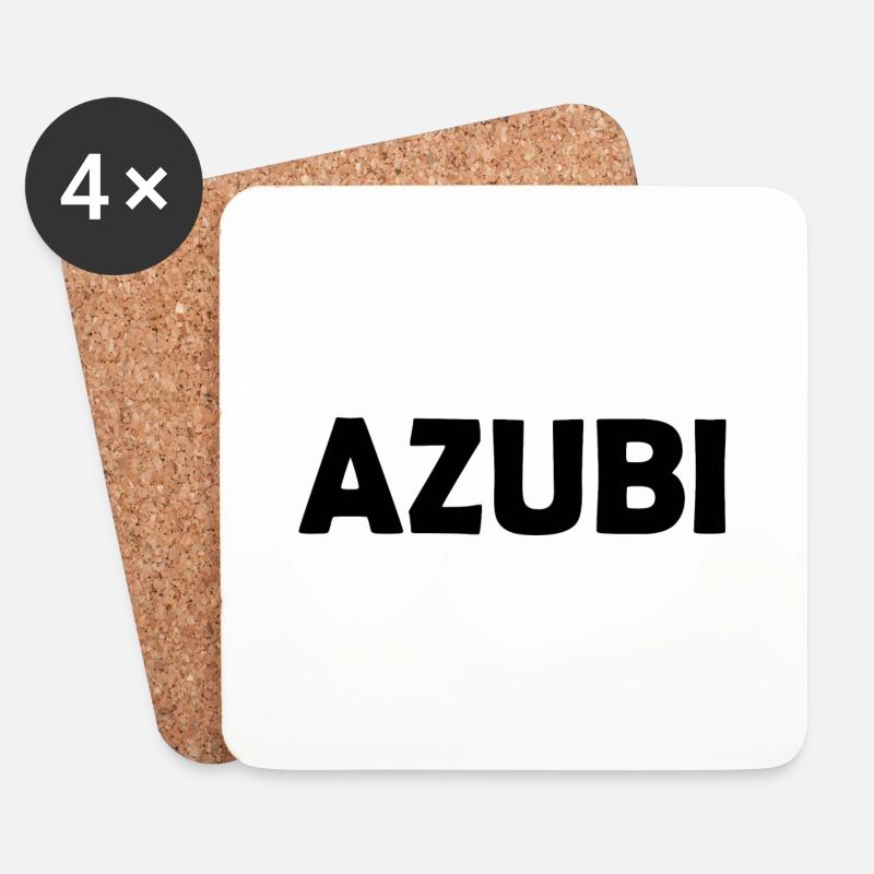 Azubi - Untersetzer (4er-Set) - Weiß
